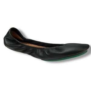 Tieks Black Leather Ballet Flats Women’s 10 Slip-On Comfort Shoes